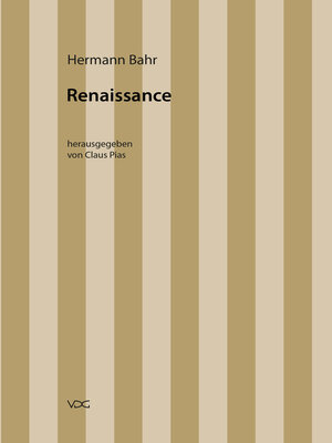 cover image of Hermann Bahr / Renaissance